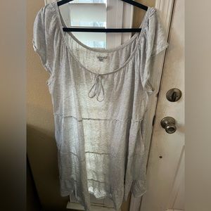 American Eagle grey flowy dress